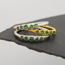 Load image into Gallery viewer, Multi Raw Emerald Ring, ready to ship
