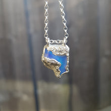 Load image into Gallery viewer, Raw Freeform Opal Blue Necklace
