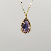 Load image into Gallery viewer, bi colour sapphire pink blue 9ct gold necklace
