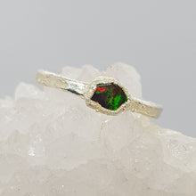 Load image into Gallery viewer, Raw Freeform Black Opal Ring
