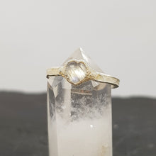 Load image into Gallery viewer, moonstone heart electroformed silver ring
