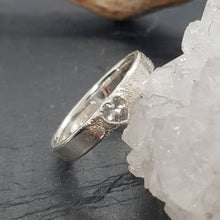 Load image into Gallery viewer, moonstone heart silver ring
