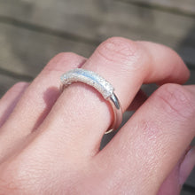 Load image into Gallery viewer, rustic silver chunky ring

