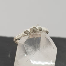 Load image into Gallery viewer, Triple Raw White Diamond Ring
