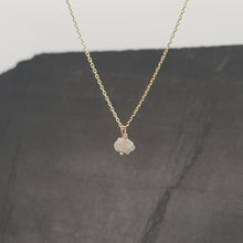 Load image into Gallery viewer, raw white diamond on 9ct yellow gold chain
